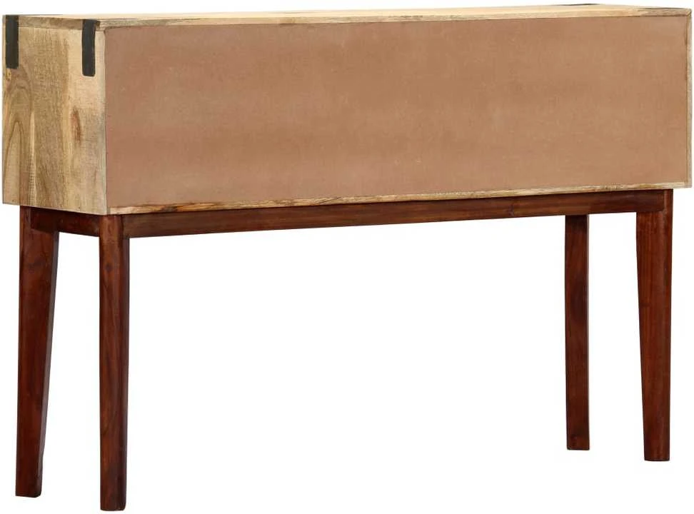 Konsolinis staliukas, 115x30x76cm, neapdorota mango mediena