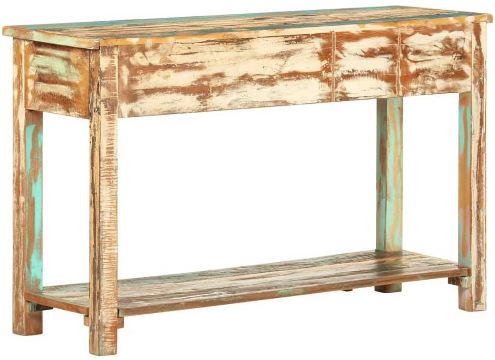 Konsolinis staliukas, 120x40x75cm, perdirbtos med. masyvas