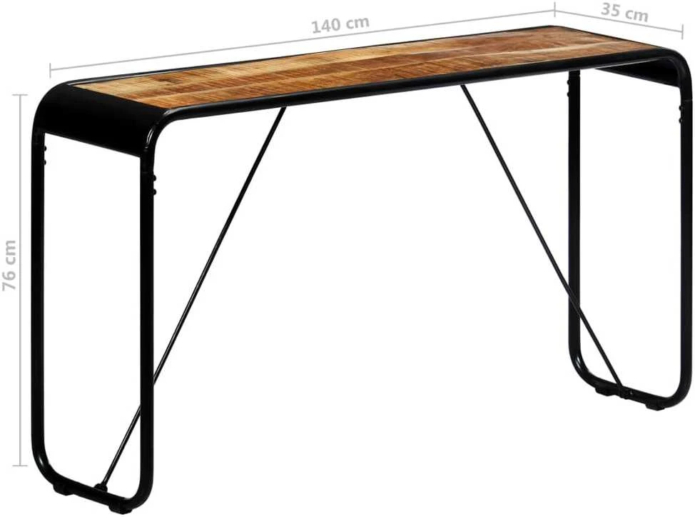 Konsolinis staliukas, 140x35x76cm, mango medienos masyvas
