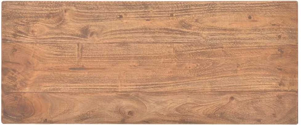 Konsolinis staliukas, masyvi perdirbta mediena, 69x28x70cm