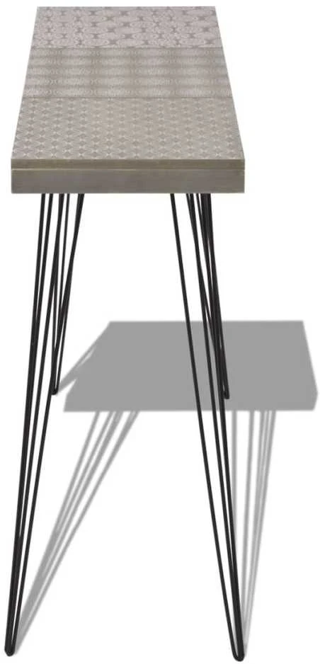Konsolinis staliukas, 90x30x71,5 cm, pilkas