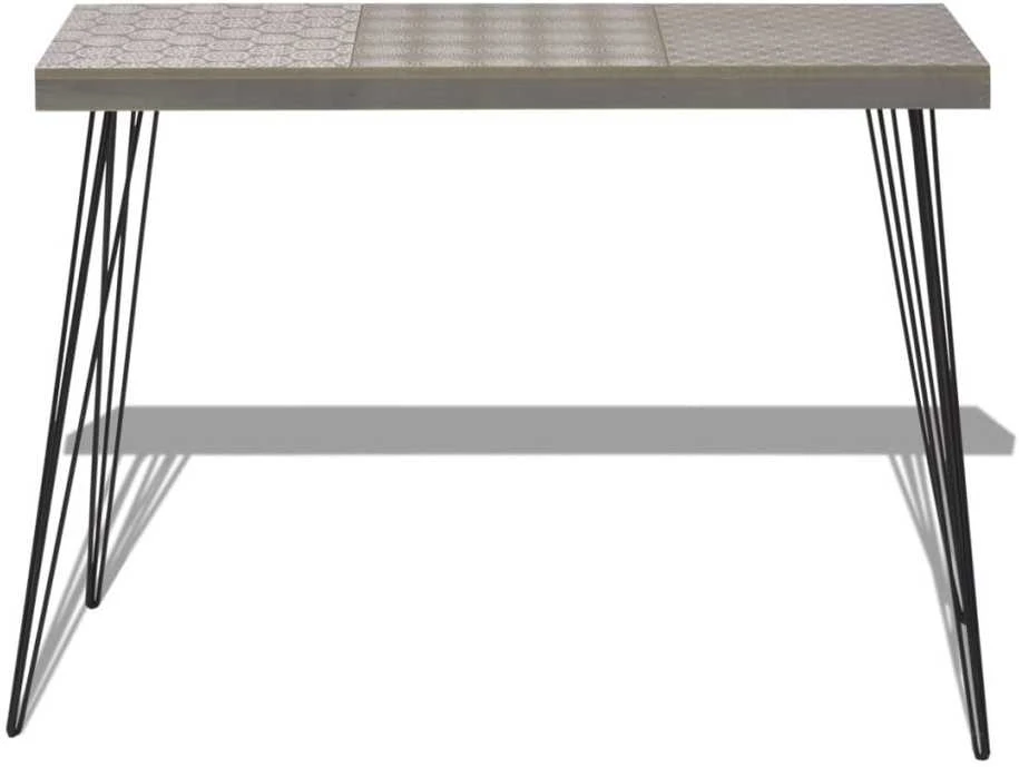 Konsolinis staliukas, 90x30x71,5 cm, pilkas