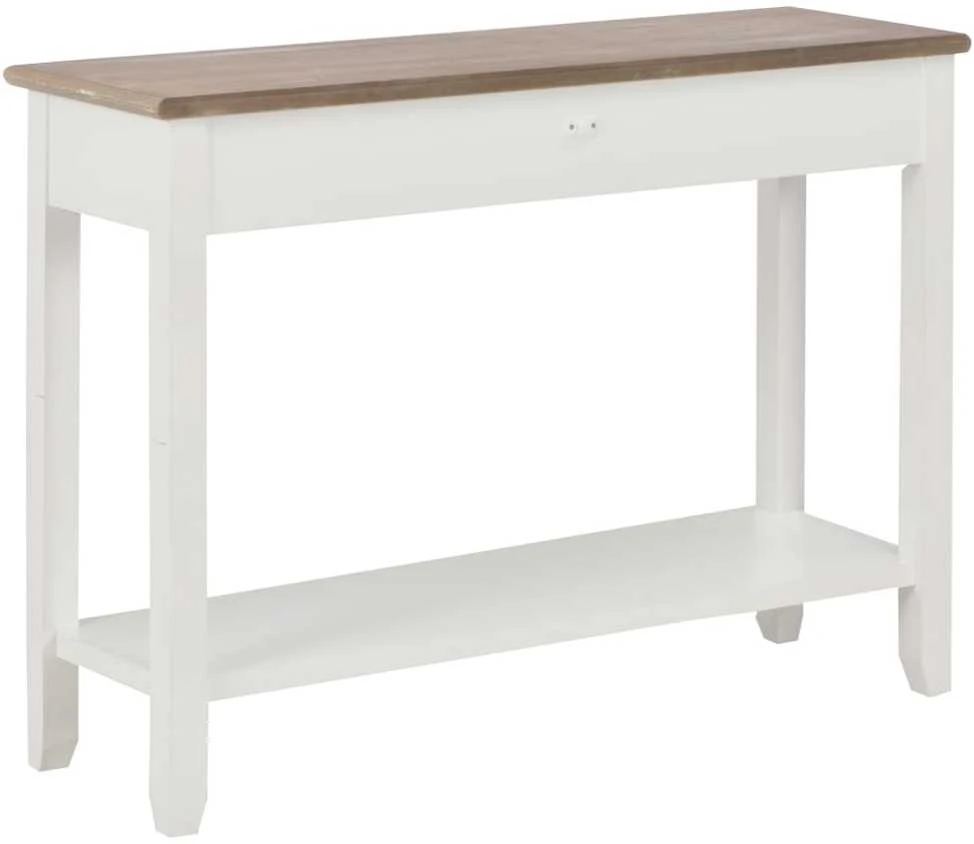 Konsolinis staliukas, baltos sp., 110x35x80cm, mediena