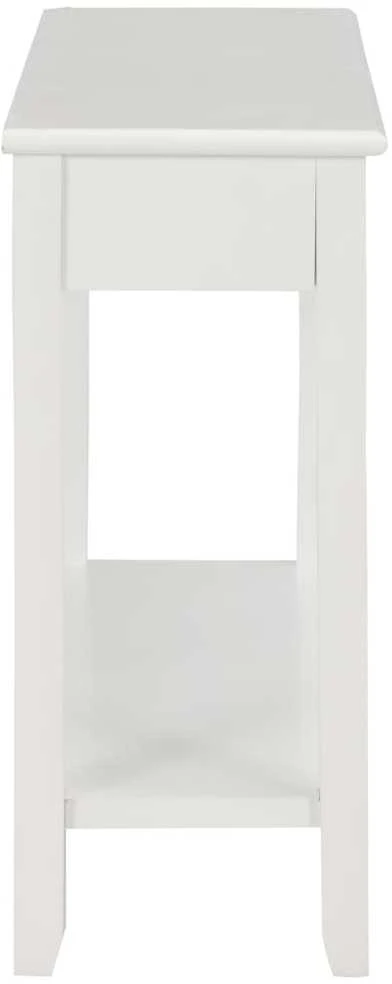 Konsolinis staliukas, baltos sp., 110x35x80cm, mediena