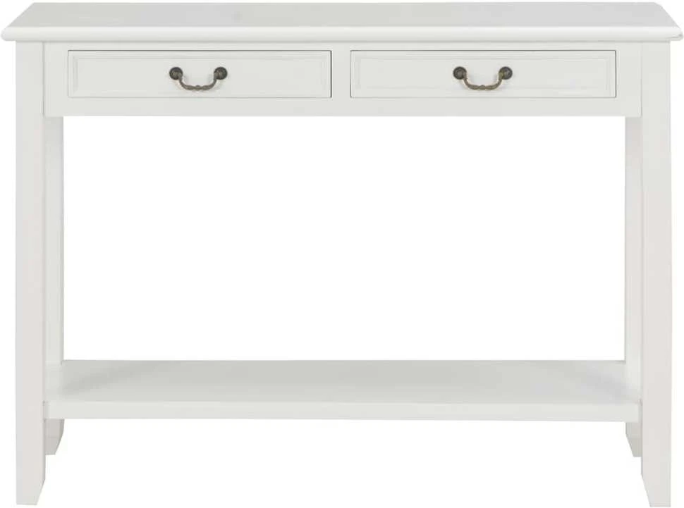 Konsolinis staliukas, baltos sp., 110x35x80cm, mediena