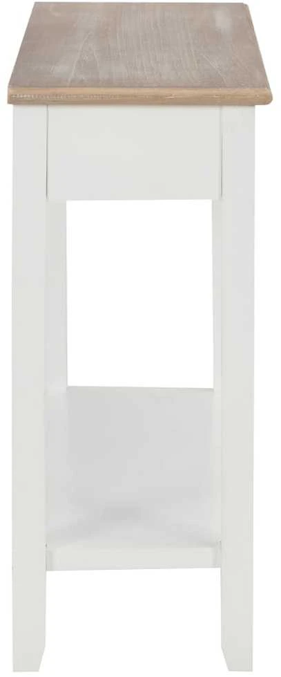 Konsolinis staliukas, baltos sp., 110x35x80cm, mediena