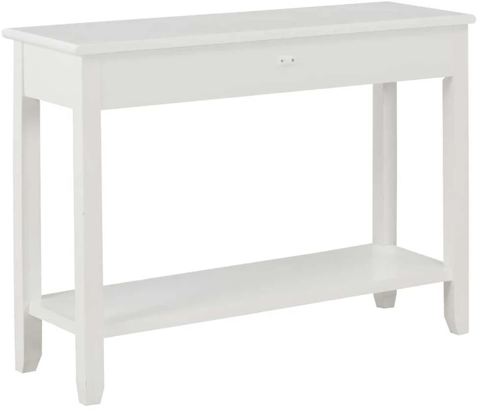 Konsolinis staliukas, baltos sp., 110x35x80cm, mediena