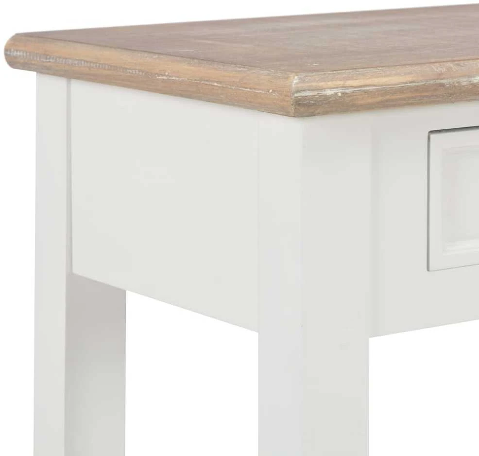 Konsolinis staliukas, baltos sp., 110x35x80cm, mediena