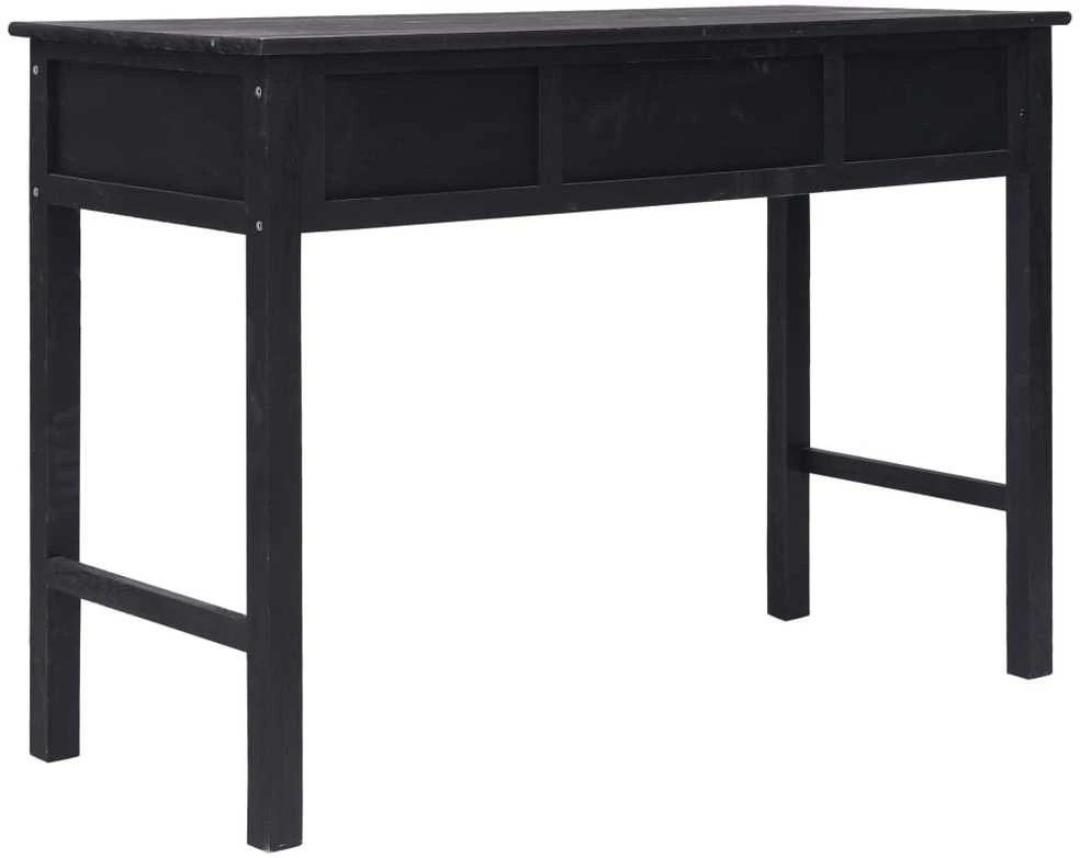 Konsolinis staliukas, juodos spalvos, 110x45x76cm, mediena