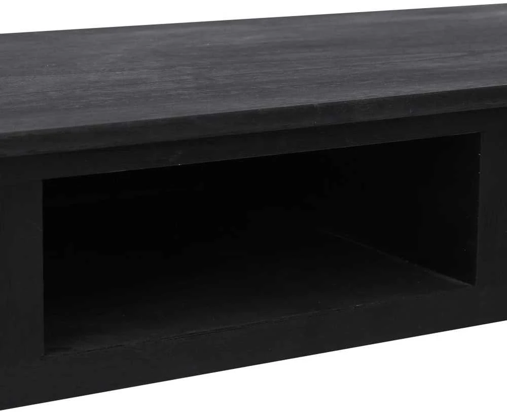 Konsolinis staliukas, juodos spalvos, 110x45x76cm, mediena