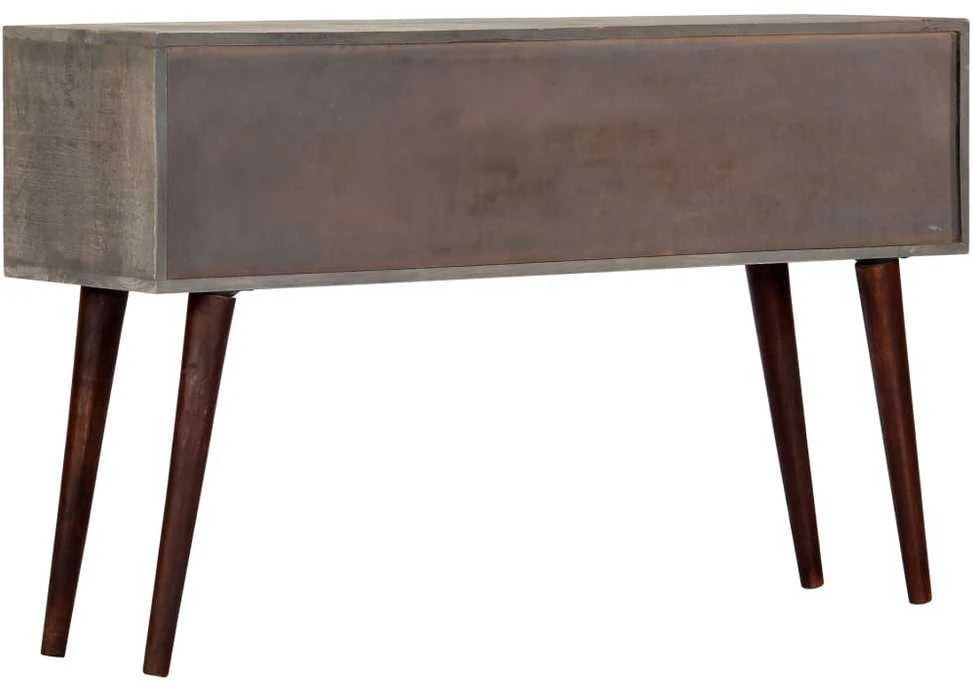 Konsolinis staliukas, pilkas, 120x35x75cm, neapd. mango mediena