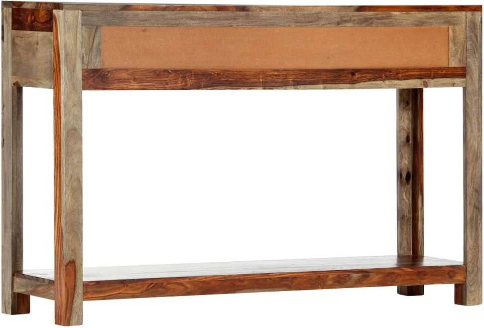 Konsolinis staliukas su 3 stalčiais, 120x30x75cm, rausv. dalb.