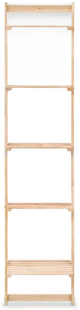 Kopėčių tipo sieninė lentyna, kedro mediena, 41,5x30x176cm