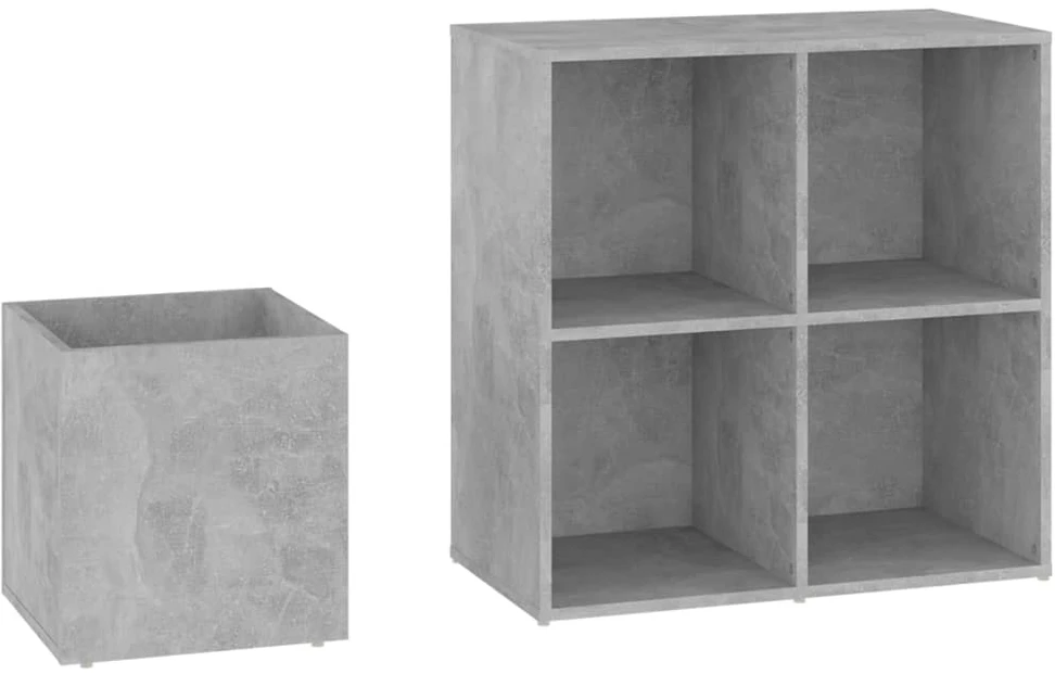 Koridoriaus spintelė batams, betono, 105x35,5x70cm, mediena