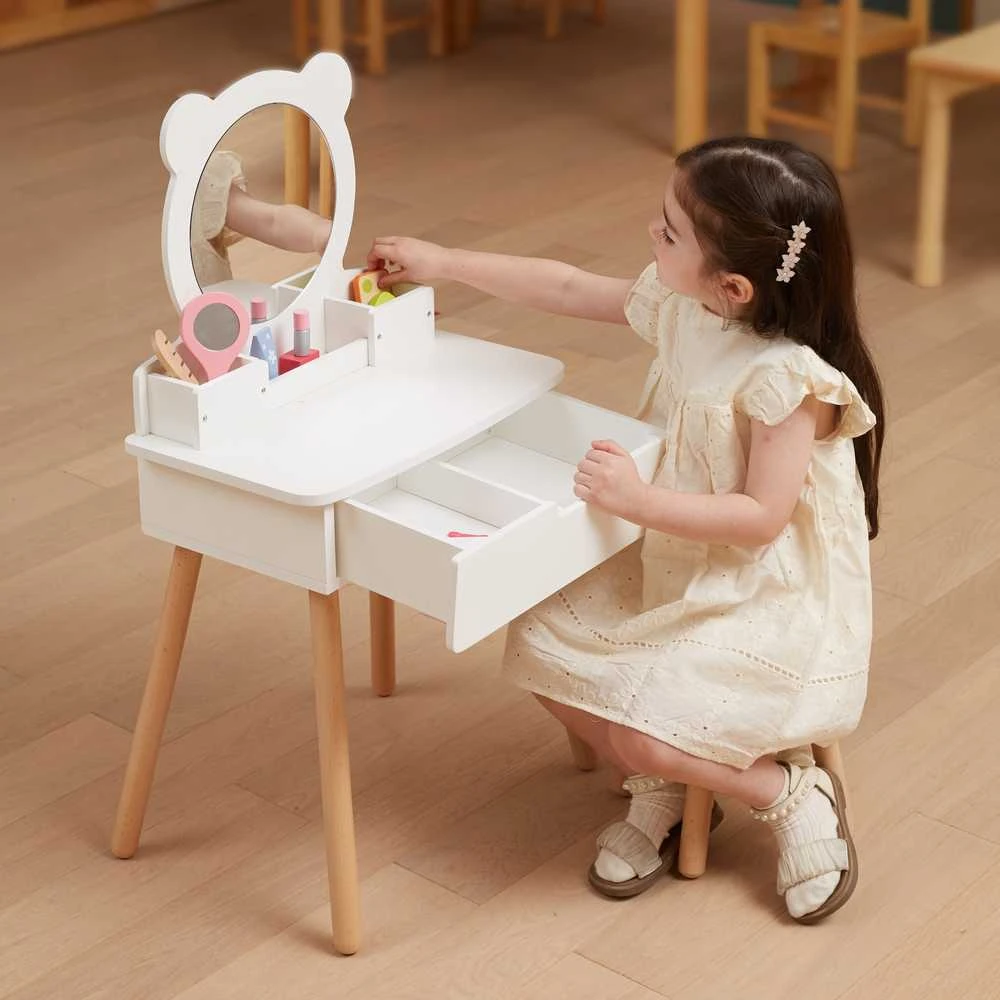 Viga Toys Kosmetikos staliukas su aksesuarais VIGA