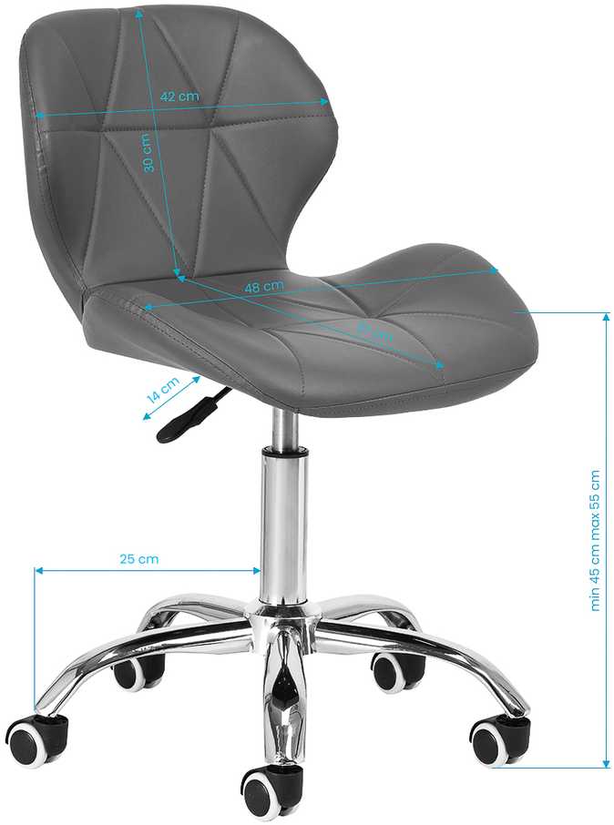 Activeshop Kosmetologinė meistro kėdutė QS-06 Pilkas