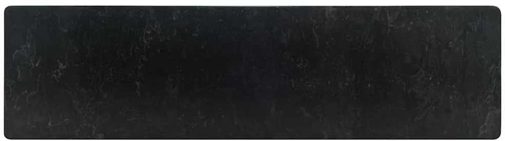 Praustuvas, juodas, 45x30x12cm, marmuras
