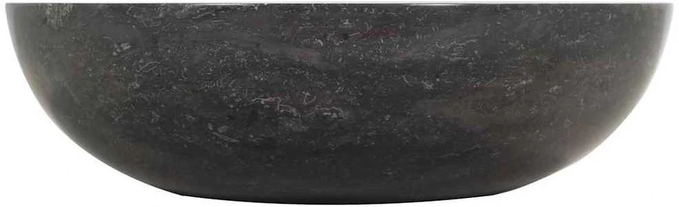 Kriauklė, juoda, 40x12cm, marmuras