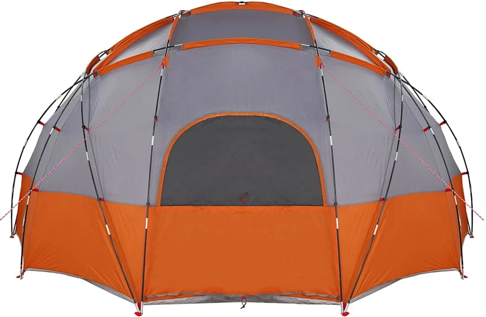 Kupolinis palapinė Pilka ir oranžinė 475 x 475 x 235 cm tafta