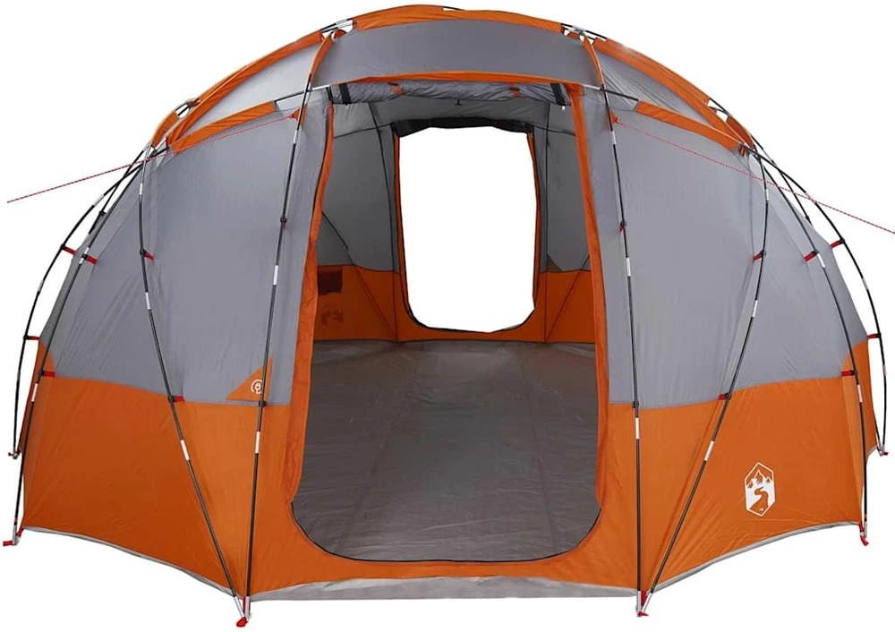 Kupolinis palapinė Pilka ir oranžinė 475 x 475 x 235 cm tafta