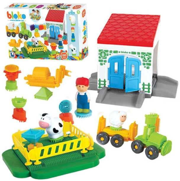 Kūrybinis konstruktorius Mochtoys Pin Bricks Ūkis 100vnt