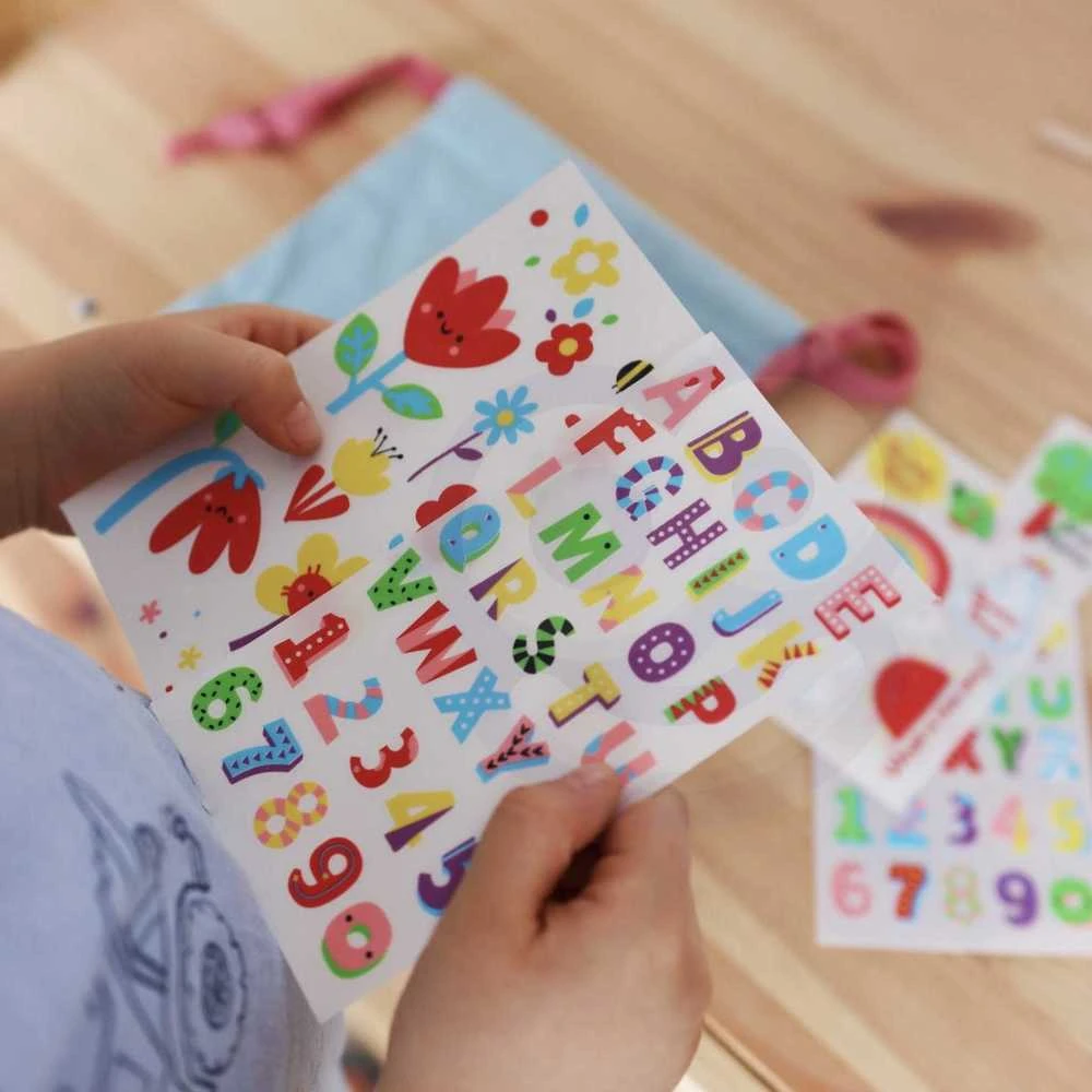 Woopie Artfun WOOPIE Kūdikių kūrybinis rinkinys, Magiška rankinė su lipdukais (109 vnt.)