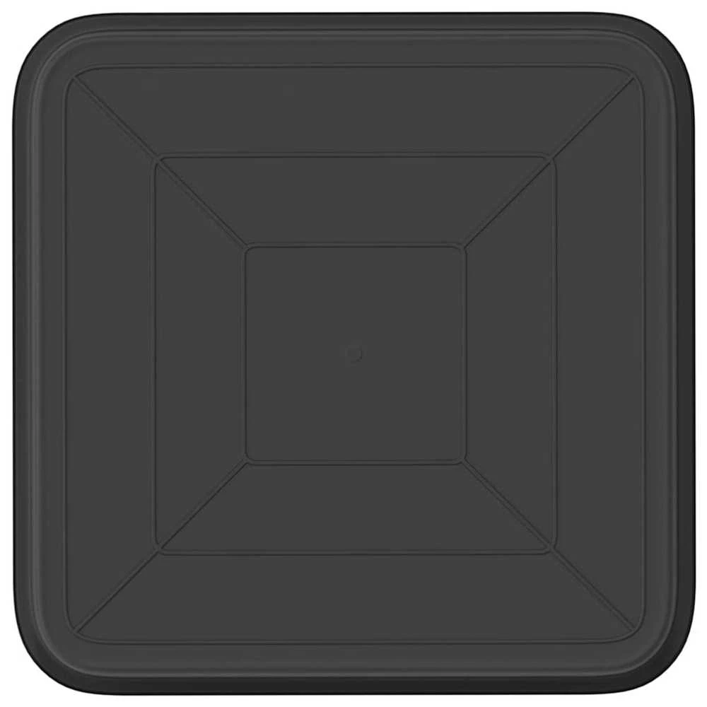 Kvadratinis gėlių padėklas 24 vnt. Juoda 15 x 15 x 2 cm
