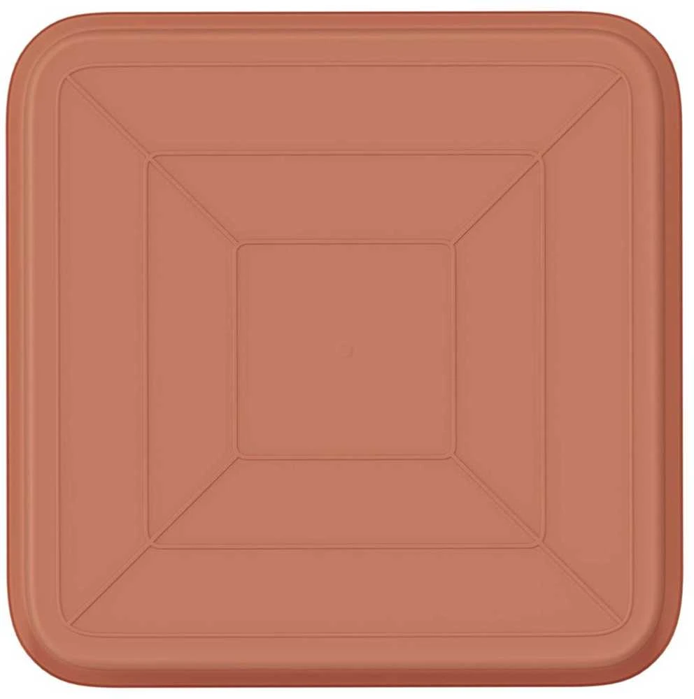 Kvadratinis gėlių padėklas 6 vnt. Raudona plyta 15 x 15 x 2 cm