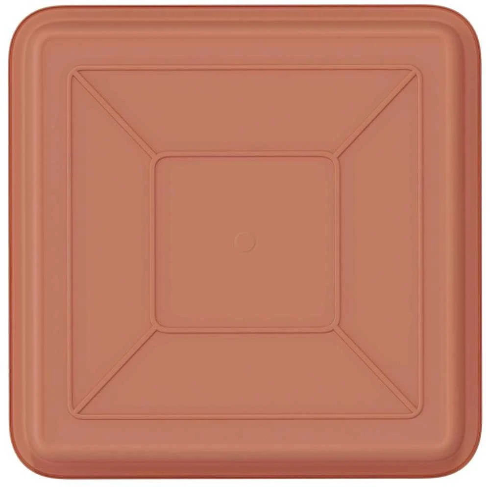 Kvadratinis gėlių padėklas 6 vnt. Raudona plyta 18 x 18 x 2 cm