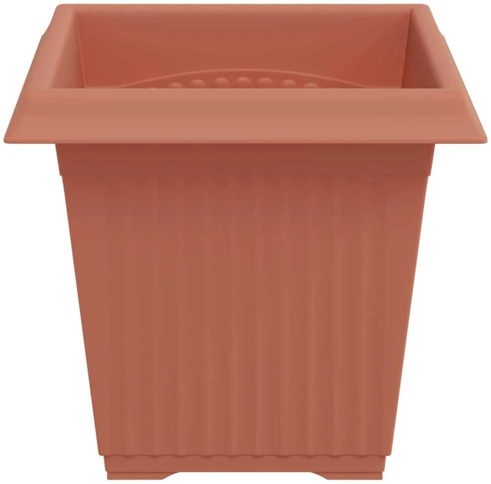 Kvadratinis gėlių vazonas 6 pcs Raudona plyta 16 x 16 x 14 cm