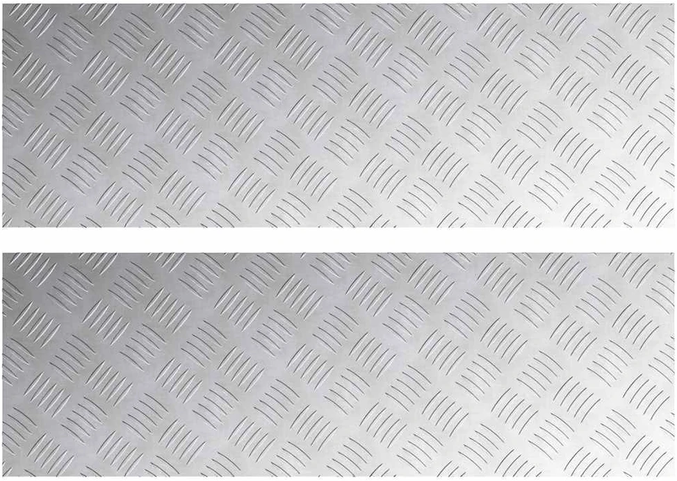 Laiptų danga 2 vnt. 90 x 30 cm Sidabro Aliuminis Stačiakampio