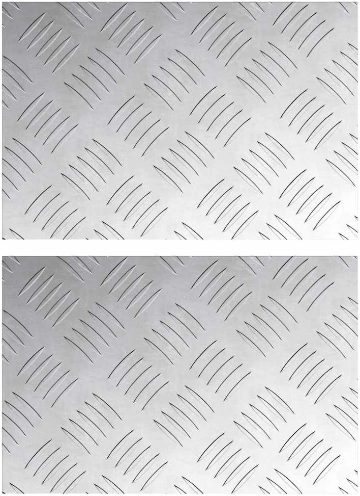 Laiptų danga 2 vnt. 30 x 20 cm Sidabro Aliuminis Stačiakampio