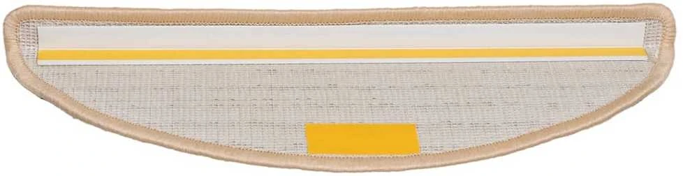 Laiptų kilimėliai, 10vnt., kreminės spalvos, 56x17x3cm