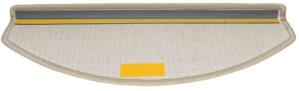 Laiptų kilimėliai, 10vnt., taupe spalvos, 65x24x4cm