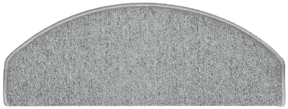 Laiptų kilimėliai, 15vnt., šviesiai pilkos spalvos, 65x24x4cm