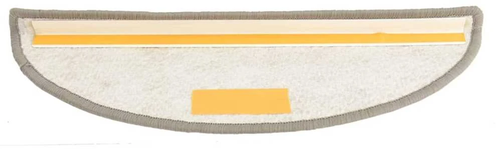 Laiptų kilimėliai, 15vnt., šviesiai pilkos spalvos, 56x17x3cm