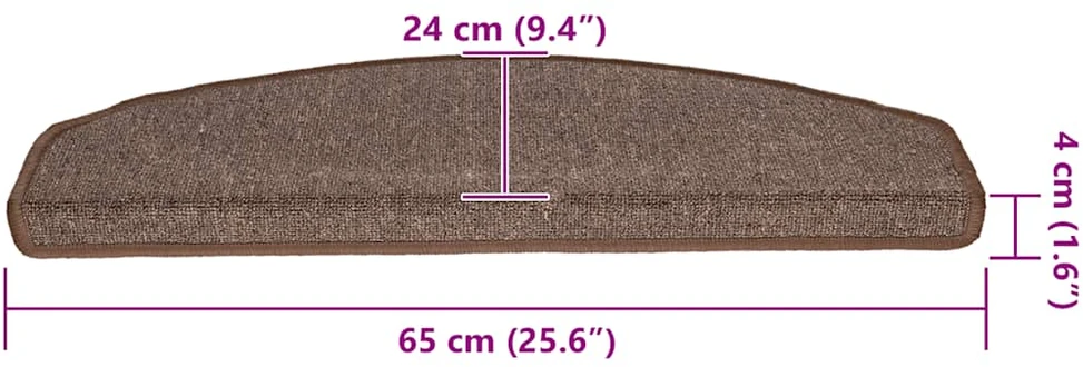 Savaime prilipantys laiptų kilimėliai 20 vnt. 65 x 24 x 4 cm