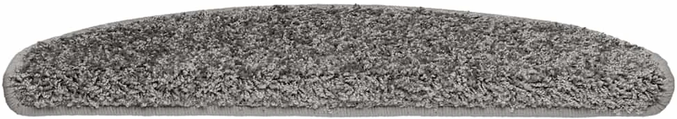 Laiptų kilimėliai, 20 vnt., pilki, 65x21x4 cm, dideli, pusapvaliai