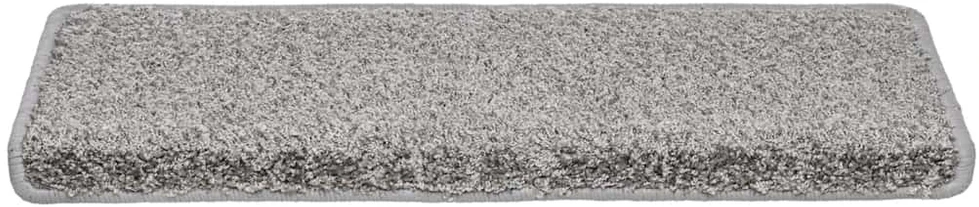 Laiptų kilimėliai, 20 vnt., pilki, 65x21x4 cm, stačiakampiai kraštai