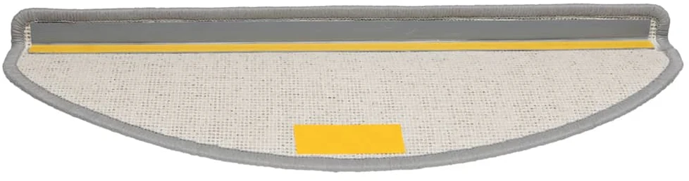 Laiptų kilimėliai, 20 vnt., pilki, 65x21x4 cm, dideli, pusapvaliai