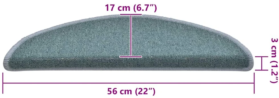 Savaime prilipantys laiptų kilimėliai 30 vnt. 56 x 17 x 3 cm