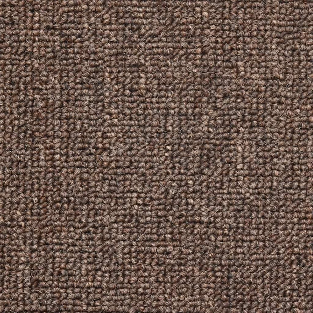 Laiptų kilimėliai, 30 vnt., 56x17x3 cm, kavos rudos spalvos, pusapvaliai