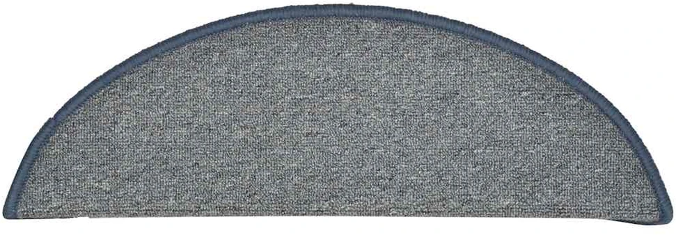 Laiptų kilimėliai, 30 vnt., 56x17x3 cm, šviesiai pilki ir mėlyni, pusapvaliai