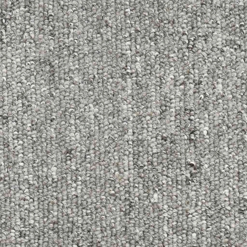 Laiptų kilimėliai, 30 vnt., 56x17x3 cm, šviesiai pilki, pusapvaliai