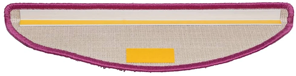 Laiptų kilimėliai, 30 vnt., 56x17x3 cm, violetiniai, pusapvaliai