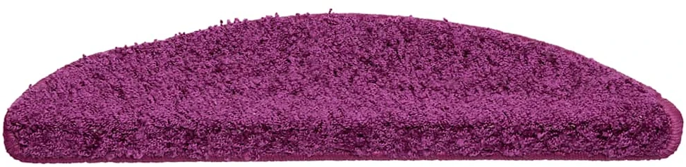 Laiptų kilimėliai, 30 vnt., 56x17x3 cm, violetiniai, pusapvaliai
