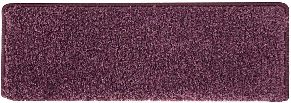 Laiptų kilimėliai, 30 vnt., 65x21x4 cm, tamsiai violetiniai, stačiakampiai kraštai