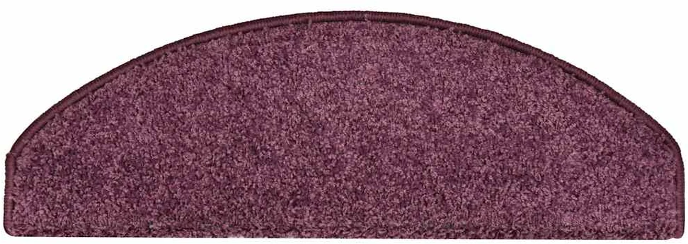 Laiptų kilimėliai, 30 vnt., 65x21x4 cm, tamsiai violetiniai, pusapvaliai, dideli