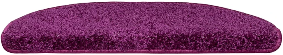 Laiptų kilimėliai, 30 vnt., 65x21x4 cm, violetiniai, pusapvaliai, dideli