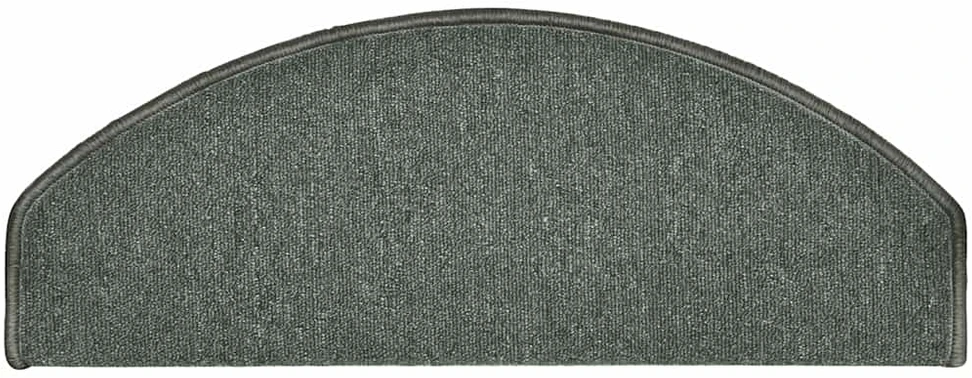 Laiptų kilimėliai, 30 vnt., 65x24x4 cm, tamsiai žali, pusapvaliai, dideli